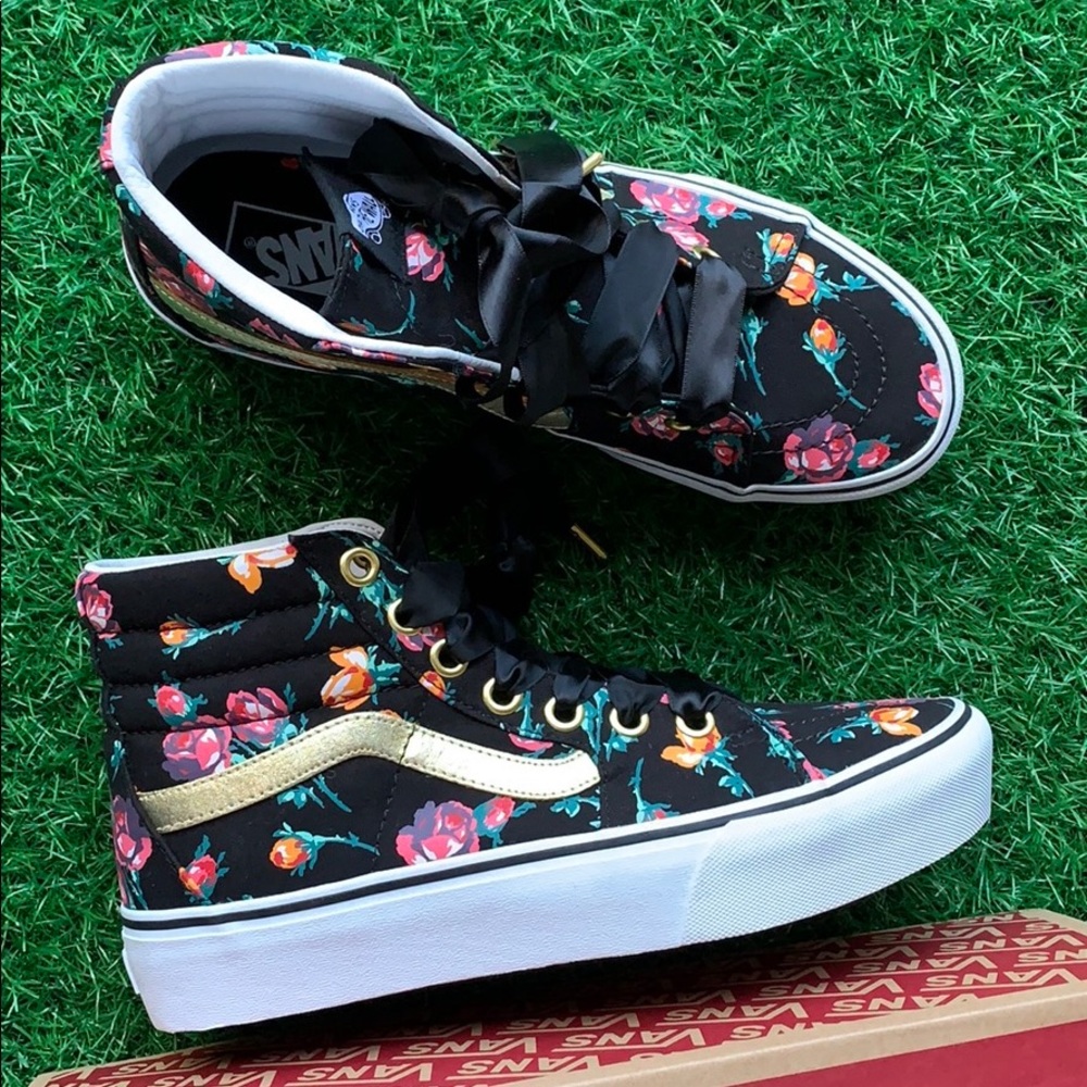 VANS SK8-Hi PLATFORM 2 Oversized Lace Floral/Tr M - Picture 13 of 16